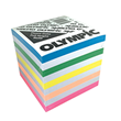 Memo Cube Fluoro Refill 97x97mm 1000 Sheets Pastel Colours